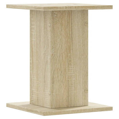 Speakerstandaards 2 st 30x30x40 cm bewerkt hout sonoma eiken