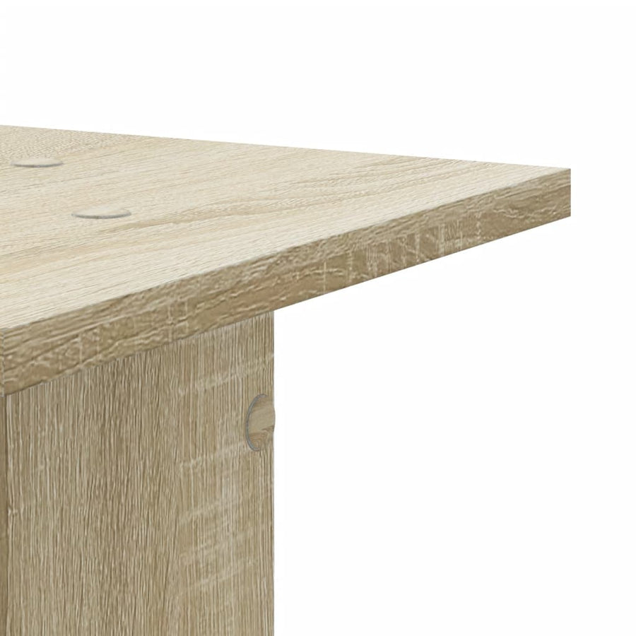 Speakerstandaards 2 st 30x30x40 cm bewerkt hout sonoma eiken