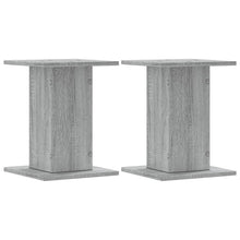 Speakerstandaards 2 st 30x30x40 cm bewerkt hout grijs sonoma
