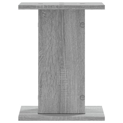 Speakerstandaards 2 st 30x30x40 cm bewerkt hout grijs sonoma