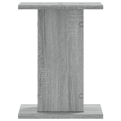 Speakerstandaards 2 st 30x30x40 cm bewerkt hout grijs sonoma