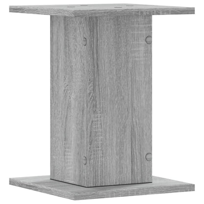 Speakerstandaards 2 st 30x30x40 cm bewerkt hout grijs sonoma