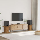 Speaker stands 2 pcs 30x30x40 cm wood artisan oak-colored