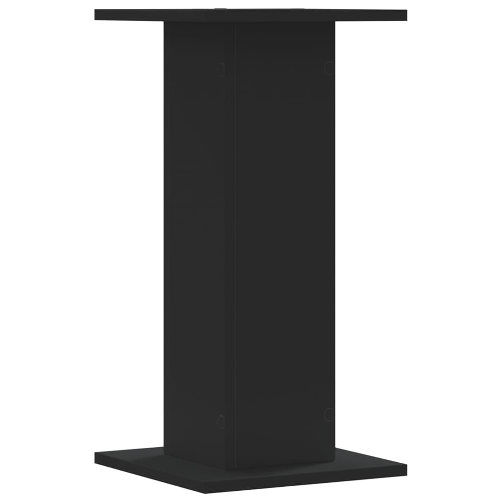 Speakerstandaards 2 st 30x30x60 cm bewerkt hout zwart