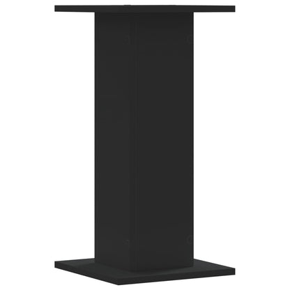 Speakerstandaards 2 st 30x30x60 cm bewerkt hout zwart