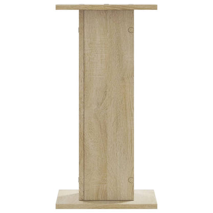 Speakerstandaards 2 st 30x30x60 cm bewerkt hout sonoma eiken