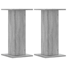 Speakerstandaards 2 st 30x30x60 cm bewerkt hout grijs sonoma