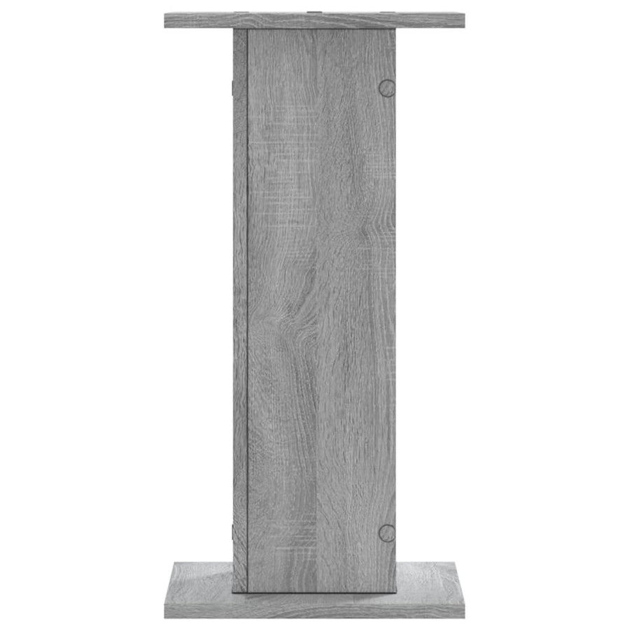 Speakerstandaards 2 st 30x30x60 cm bewerkt hout grijs sonoma