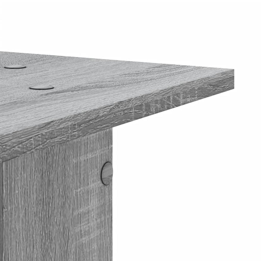 Speakerstandaards 2 st 30x30x60 cm bewerkt hout grijs sonoma