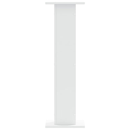 Speakerstandaards 2 st 30x30x95 cm bewerkt hout wit