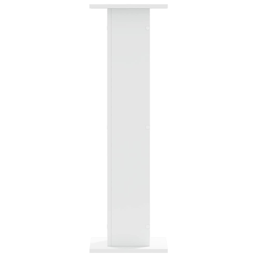 Speakerstandaards 2 st 30x30x95 cm bewerkt hout wit