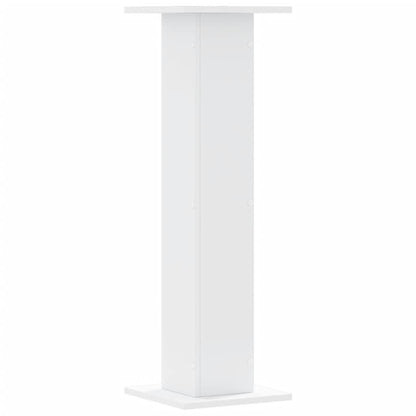 Speakerstandaards 2 st 30x30x95 cm bewerkt hout wit