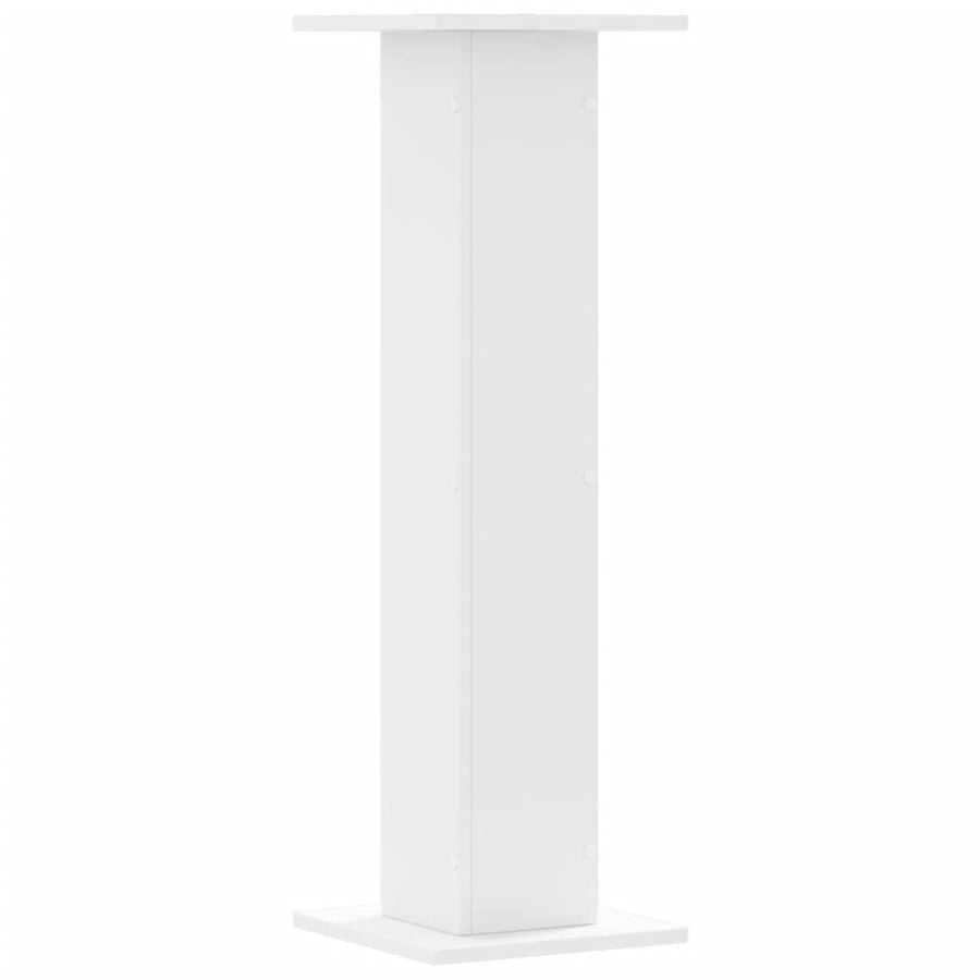 Speakerstandaards 2 st 30x30x95 cm bewerkt hout wit