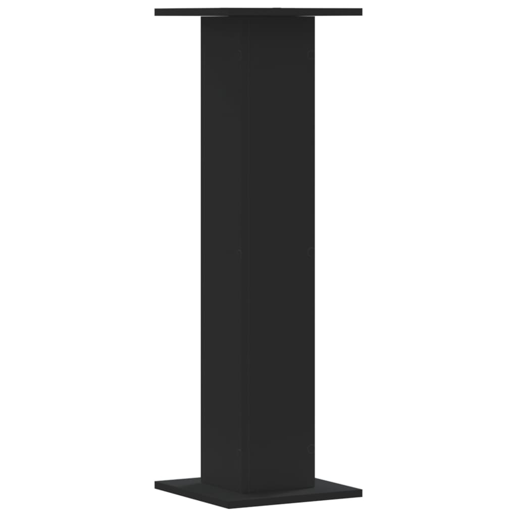 Speakerstandaards 2 st 30x30x95 cm bewerkt hout zwart