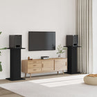 Speaker Stands 2 pcs 30x30x95 cm engineered wood black