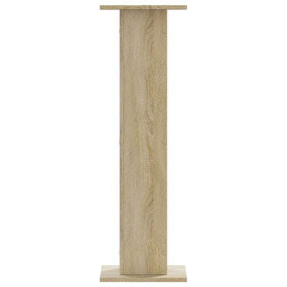 Speakerstandaards 2 st 30x30x95 cm bewerkt hout sonoma eiken
