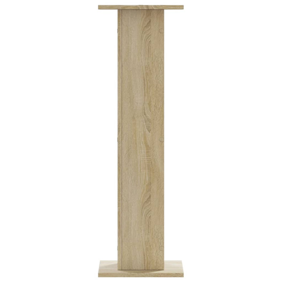 Speakerstandaards 2 st 30x30x95 cm bewerkt hout sonoma eiken
