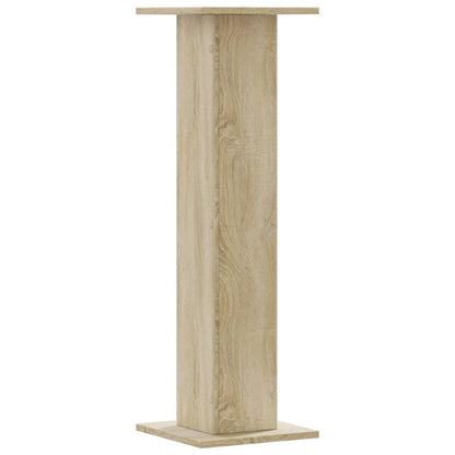 Speakerstandaards 2 st 30x30x95 cm bewerkt hout sonoma eiken