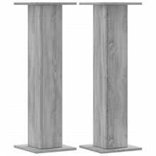 Speakerstandaards 2 st 30x30x95 cm bewerkt hout grijs sonoma