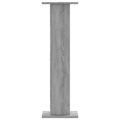 Speakerstandaards 2 st 30x30x95 cm bewerkt hout grijs sonoma