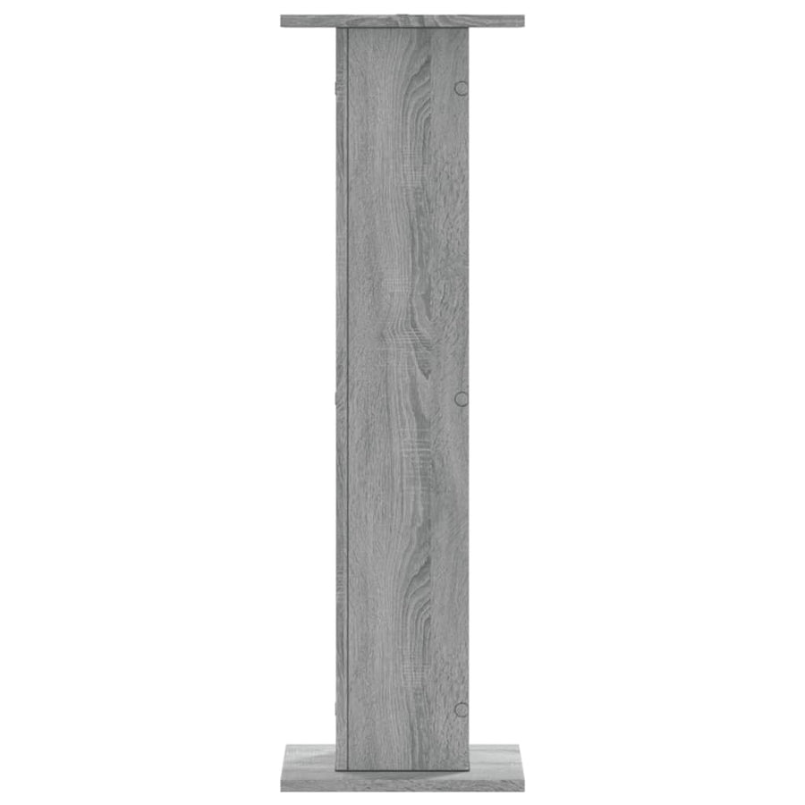Speakerstandaards 2 st 30x30x95 cm bewerkt hout grijs sonoma