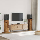 Speaker stands 2 pcs 30x30x95 cm treated wood old wood-colored