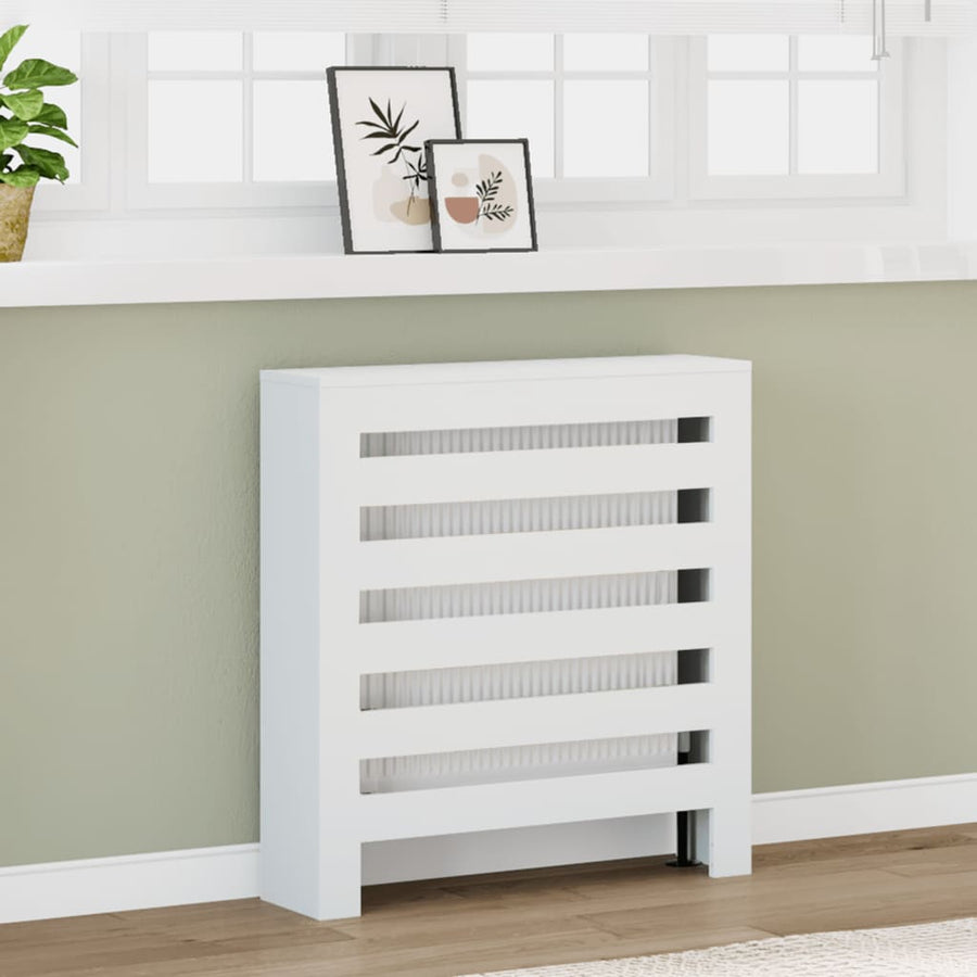 Radiatorombouw 78x20x82 cm bewerkt hout wit