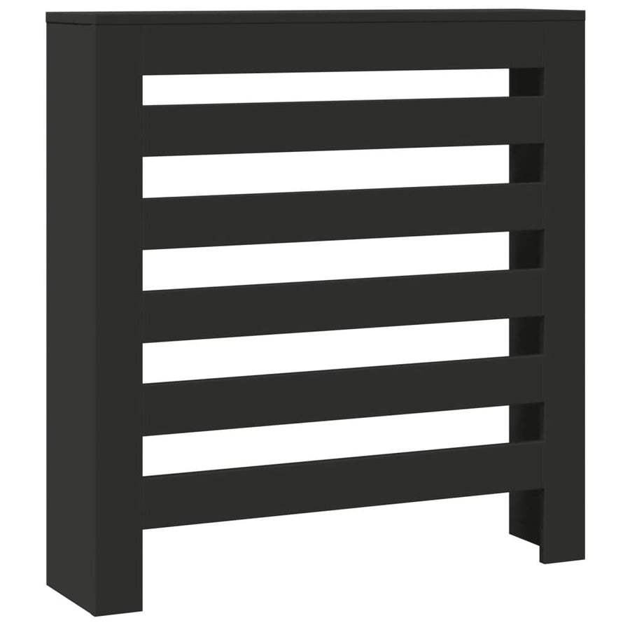 Radiatorombouw 78x20x82 cm bewerkt hout zwart