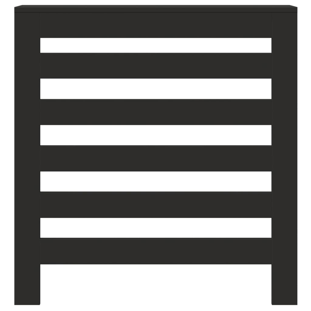 Radiatorombouw 78x20x82 cm bewerkt hout zwart