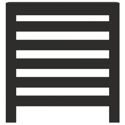 Radiatorombouw 78x20x82 cm bewerkt hout zwart