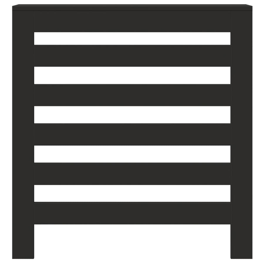Radiatorombouw 78x20x82 cm bewerkt hout zwart