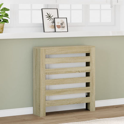 Radiatorombouw 78x20x82 cm bewerkt hout sonoma eikenkleurig