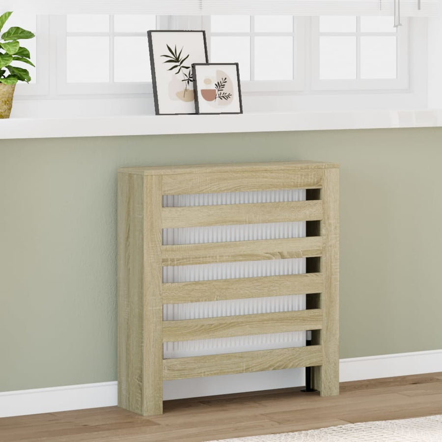 Radiatorombouw 78x20x82 cm bewerkt hout sonoma eikenkleurig