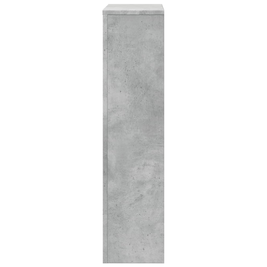 Radiatorombouw 78x20x82 cm bewerkt hout betongrijs