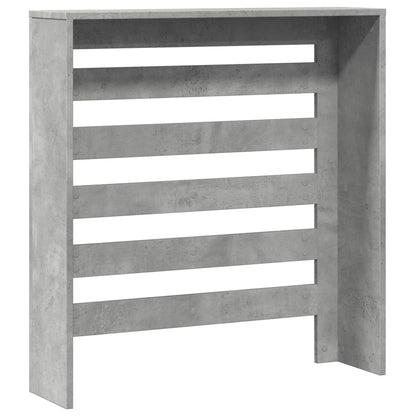 Radiatorombouw 78x20x82 cm bewerkt hout betongrijs