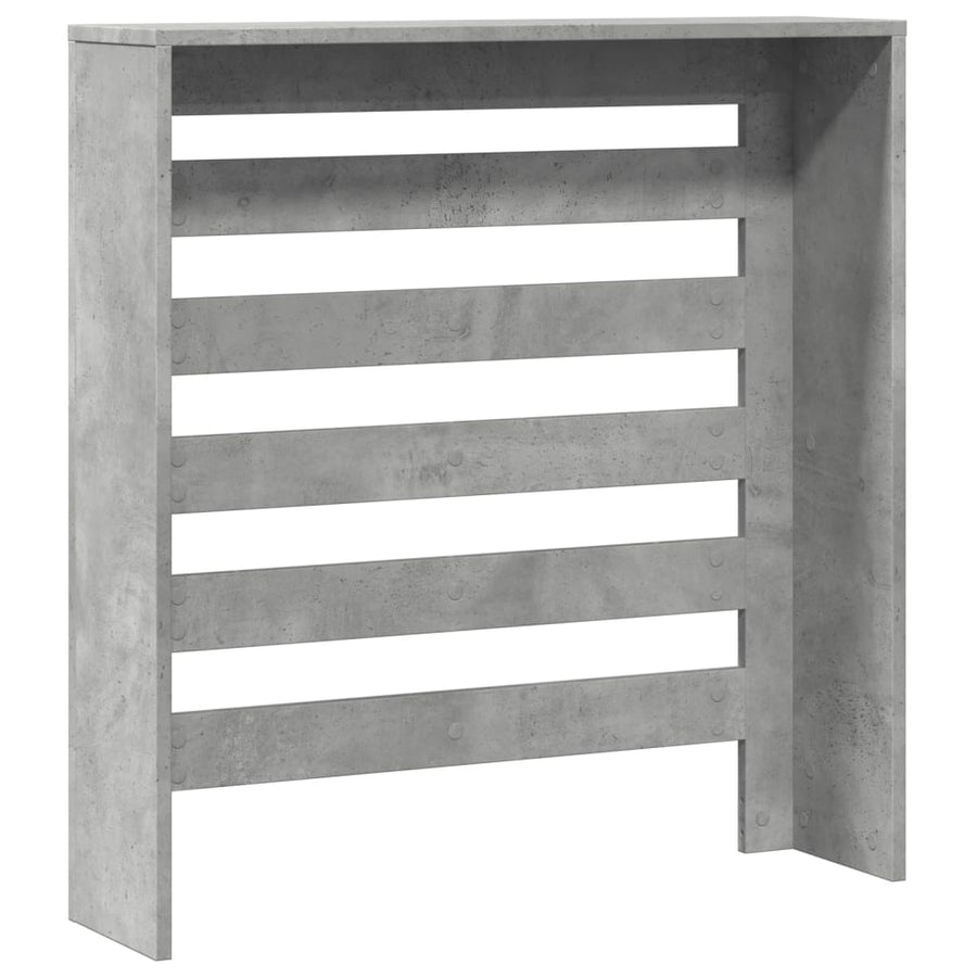 Radiatorombouw 78x20x82 cm bewerkt hout betongrijs