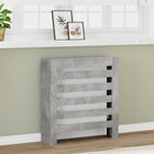 Radiator cover 78x20x82 cm engineered wood concrete grey