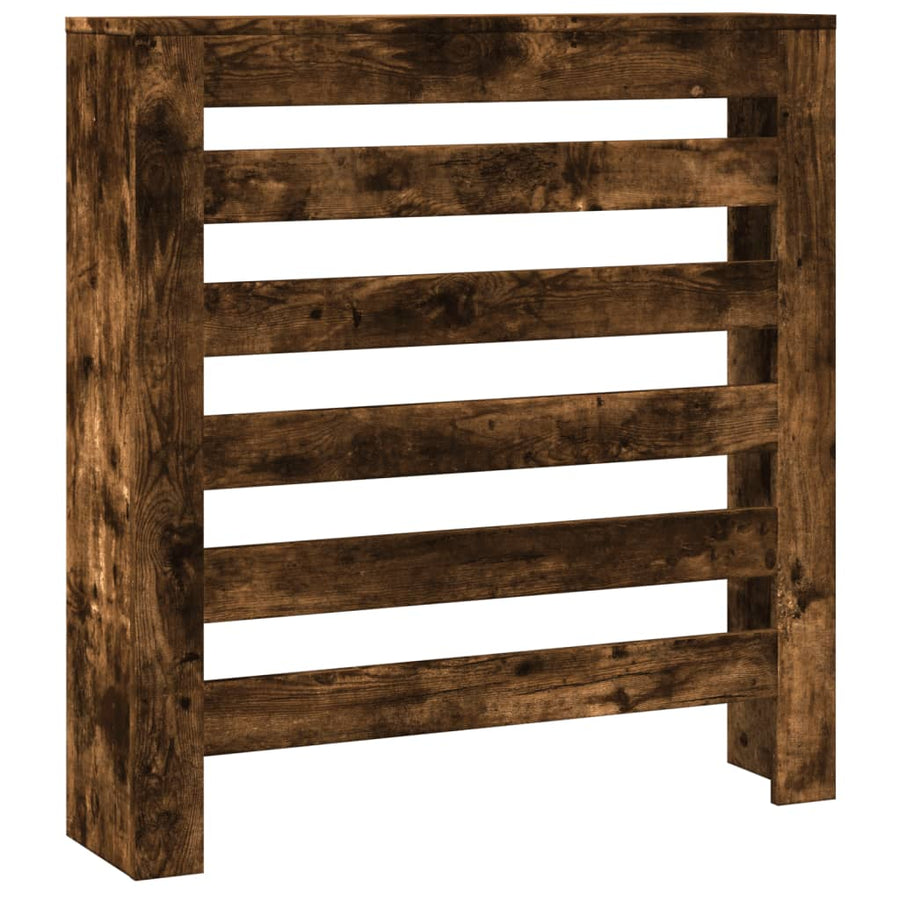 Radiatorombouw 78x20x82 cm bewerkt hout gerookt eikenkleurig