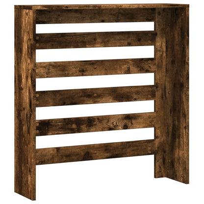 Radiatorombouw 78x20x82 cm bewerkt hout gerookt eikenkleurig