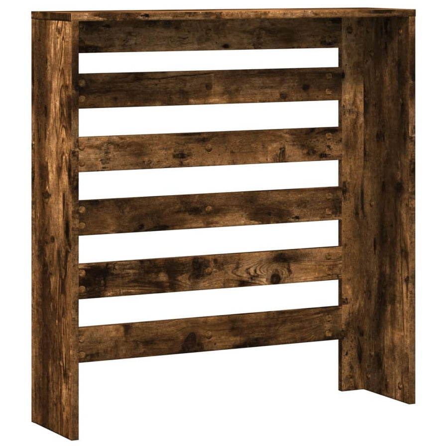 Radiatorombouw 78x20x82 cm bewerkt hout gerookt eikenkleurig
