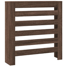 Radiatorombouw 78x20x82 cm bewerkt hout bruin eikenkleurig