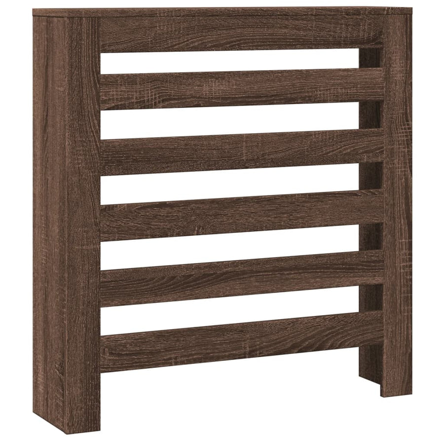 Radiatorombouw 78x20x82 cm bewerkt hout bruin eikenkleurig