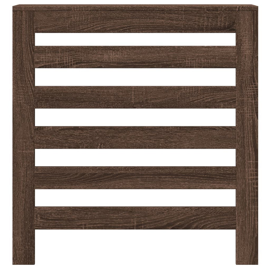 Radiatorombouw 78x20x82 cm bewerkt hout bruin eikenkleurig