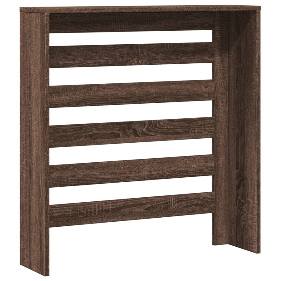 Radiatorombouw 78x20x82 cm bewerkt hout bruin eikenkleurig