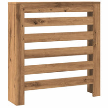 Radiatorombouw 78x20x82 cm bewerkt hout artisanaal eikenkleur