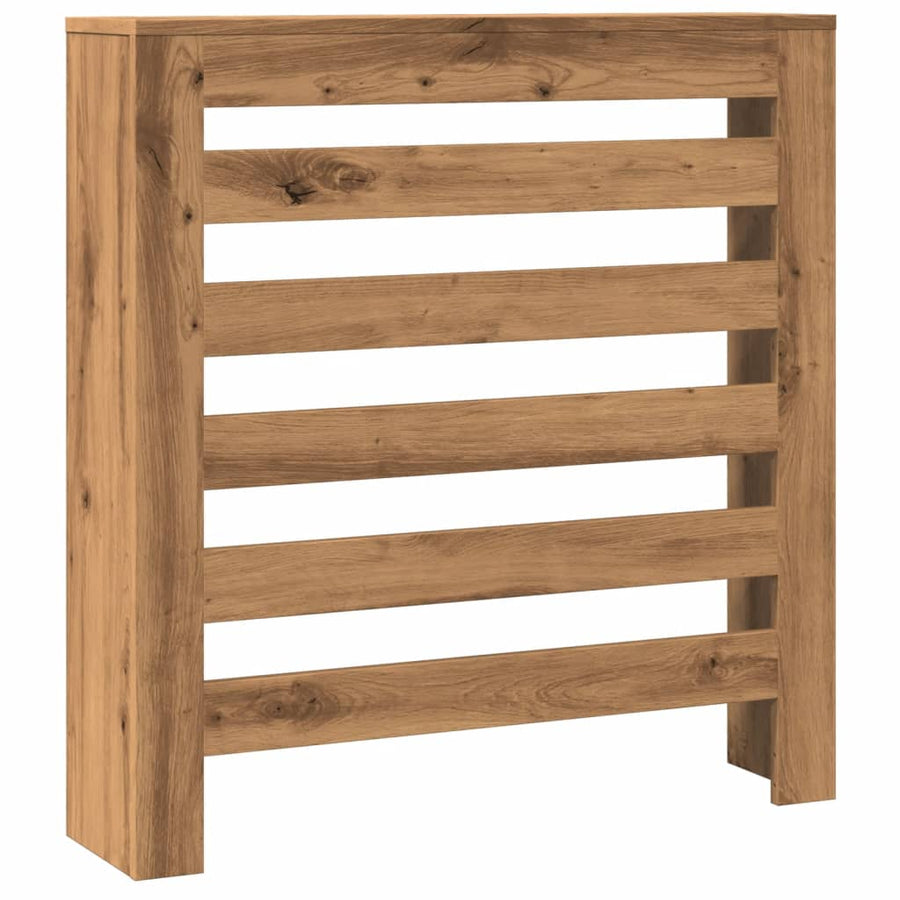Radiatorombouw 78x20x82 cm bewerkt hout artisanaal eikenkleur