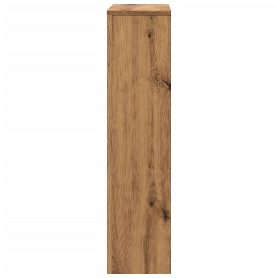 Radiatorombouw 78x20x82 cm bewerkt hout artisanaal eikenkleur