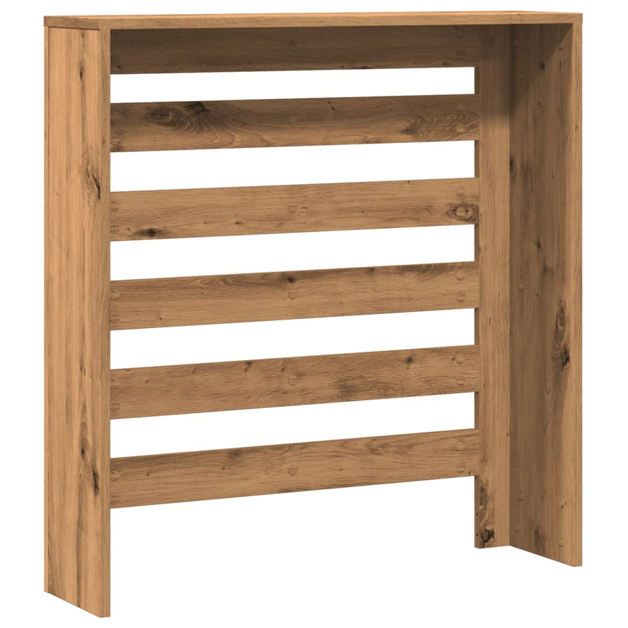 Radiatorombouw 78x20x82 cm bewerkt hout artisanaal eikenkleur