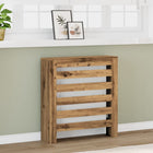 Radiatorombouw 78x20x82 cm bewerkt hout eikenkleur