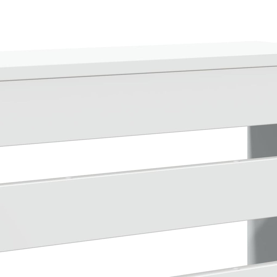 Radiatorombouw 104x20x82 cm bewerkt hout wit